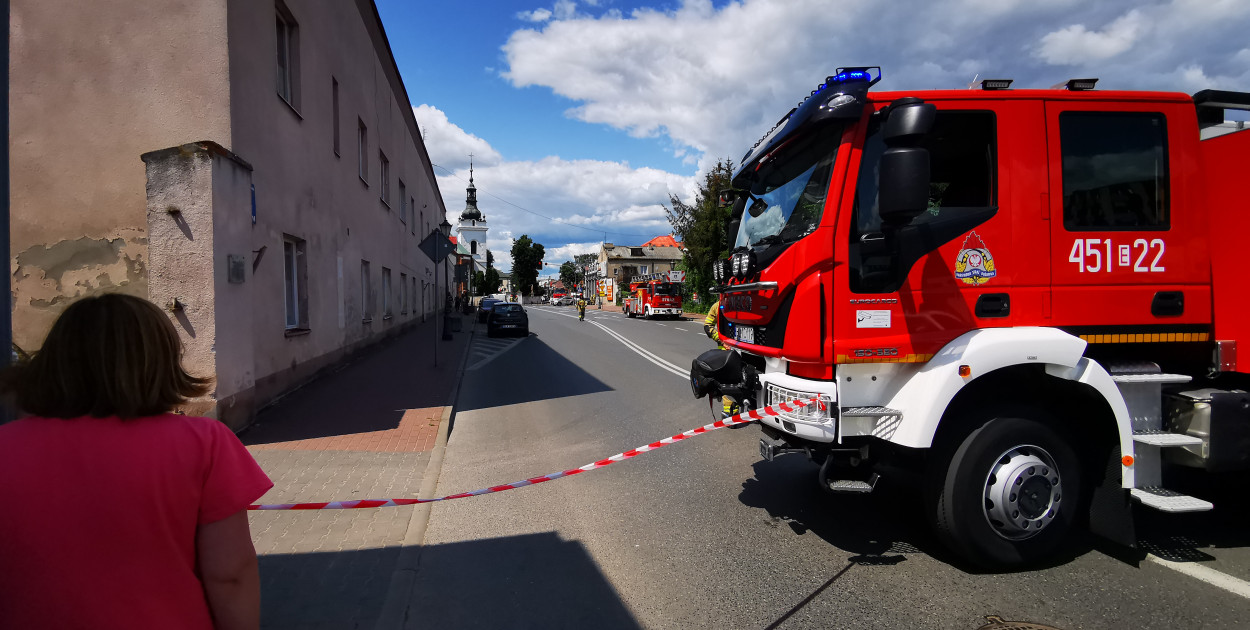 Zamknięty odcinek ul. Kurkowej w Łowiczu. fot. tb/NŁ