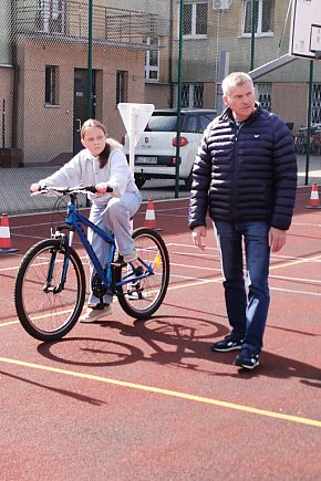 Egzamin na kartę rowerową w SP 1 w Łowiczu-11580