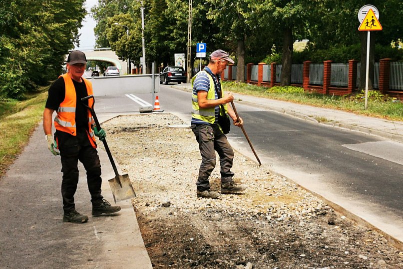 Łowicz. Równiej na ul. Seminaryjnej