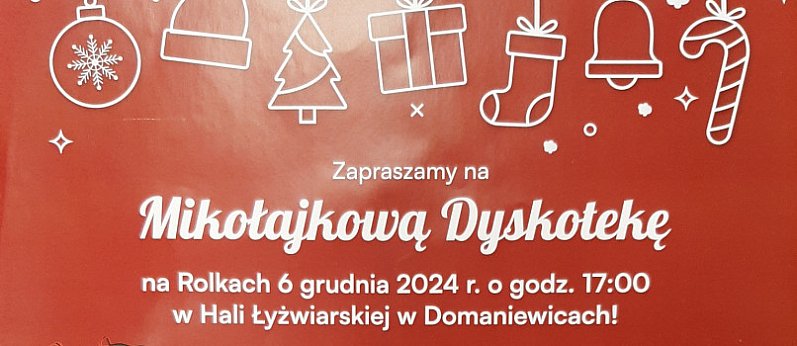 Domaniewice. Mikołajkowa dyskoteka na rolkach