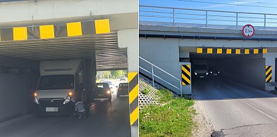 Opel Movano nie zmieścił się w tunelu w ul. Arkadyjskiej w Łowiczu-311374