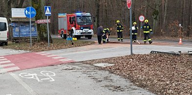 Nieborów. Zderzenie ciągnika z TIR-em. 22-letni meżczyzna w szpitalu-323474