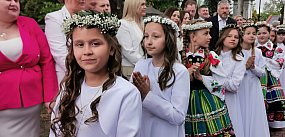 Pierwsza Komunia Święta w kościele Świętego Ducha w Łow