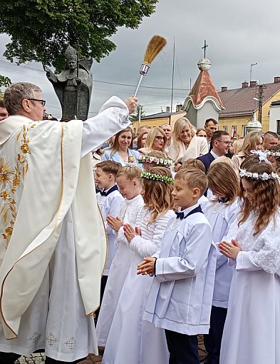 Pierwsza Komunia Święta w parafii św. Marcina w Strykowie -325982