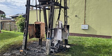 Pożar transformatora w Łyszkowicach – interwencja służb-326874