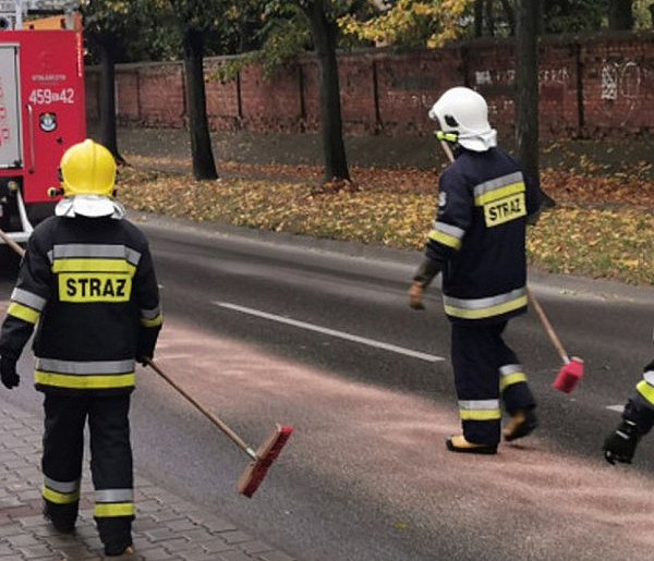 Strażacy usunęli plamę substancji ropopochodnej -326881