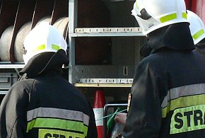 Pożar na DK14. Spłonęła toyota-326970