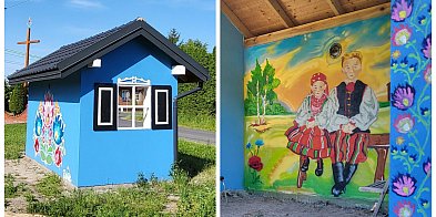 Nowy przystanek w Strugienicach nabiera barw -327496