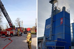 Pożar suszarni kukurydzy w Sobocie. Na miejscu sześć zastępów straży-332747