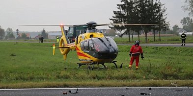 Dramat na DK 92.  LPR lądował przy drodze-331347