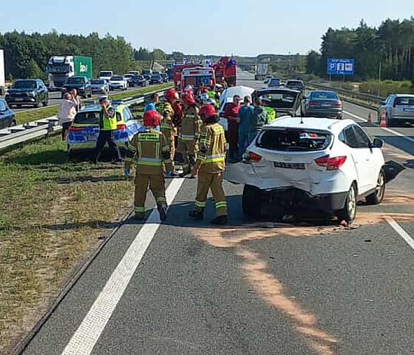 Karambol na A2. Korek i utrudnienia w ruchu pod Nieborowem-330553