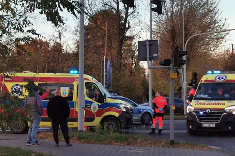 Wypadek na Poznańskiej w Łowiczu