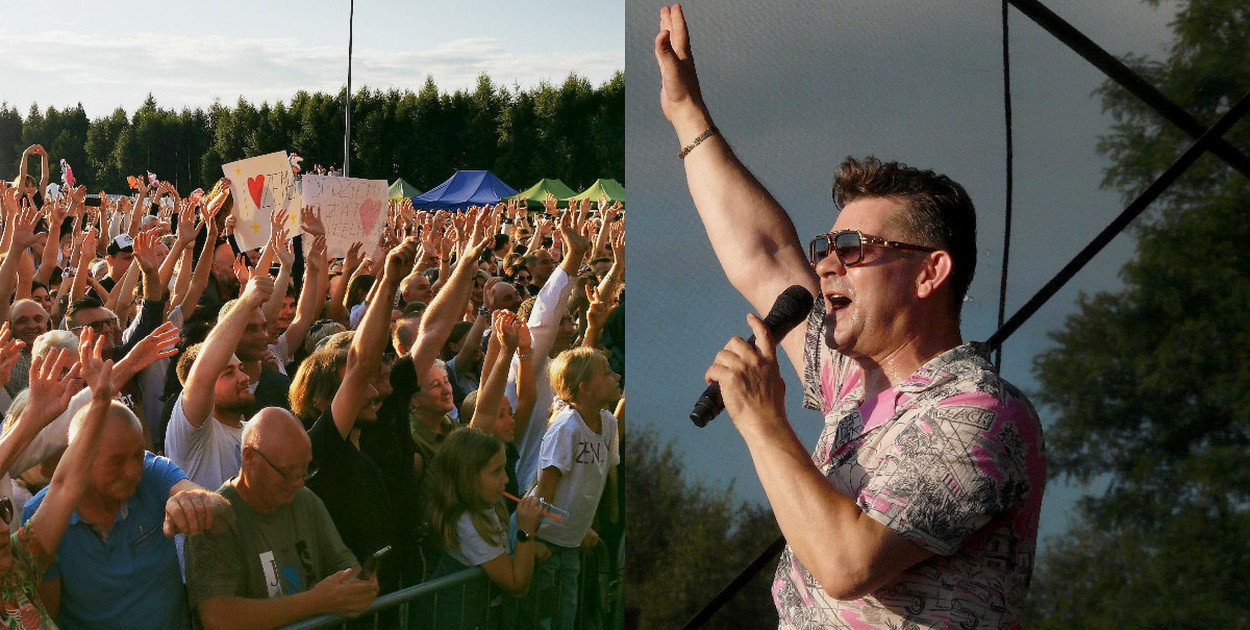 Zenon Martyniuk w czasie występu na dożynkach w Wygodzie. fot. tb/NŁ