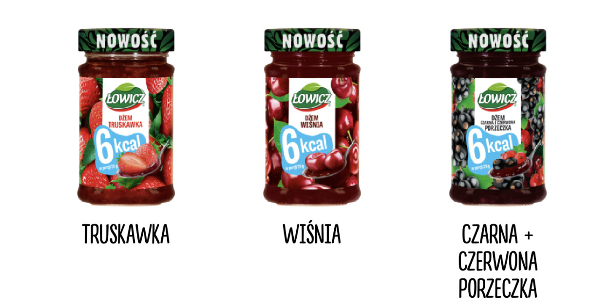 Dżemy Łowicz 6 kcal! Odkryj lekkość smaku