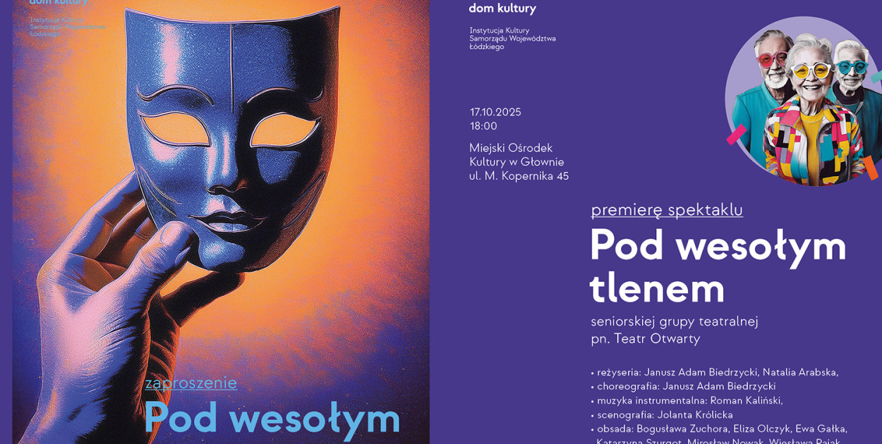 Głowno. Spektakl  „Pod wesołym tlenem”