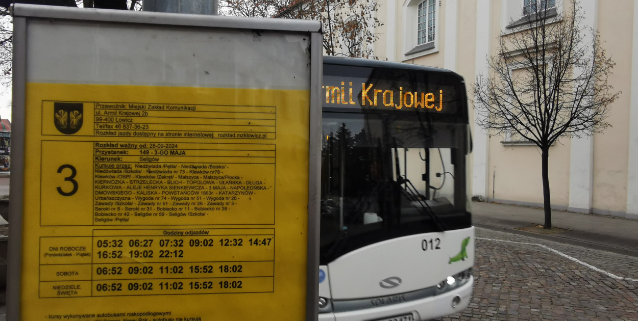 Autobus MZK w Łowiczu. fot. tb/NŁ