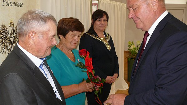 Bolimów. Uroczystość 50-lecia pożycia małżeńskiego.