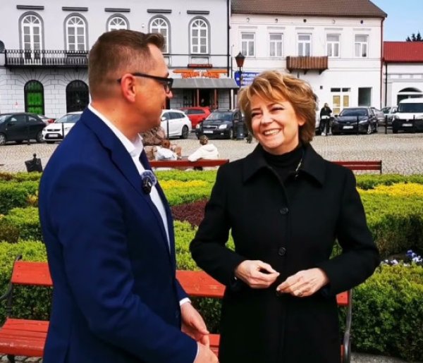 Prezydent Miasta Łódź Hanna Zdanowska o kandydaturze Mariusza Siewiery na burmistrza Łowicza.