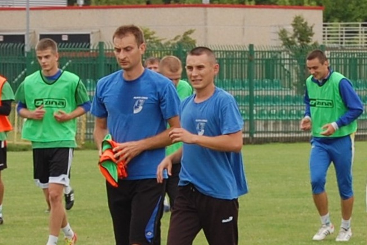 Jeszcze nie tak dawno Piotr Gawlik (drugi z lewej) grał w jednej drużynie z Mykolą Dremliukiem (pierwszy z prawej). Fot.: Paweł A. Doliński.