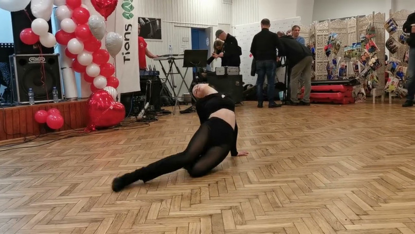 Na łowickim finale WOŚP był też taniec.